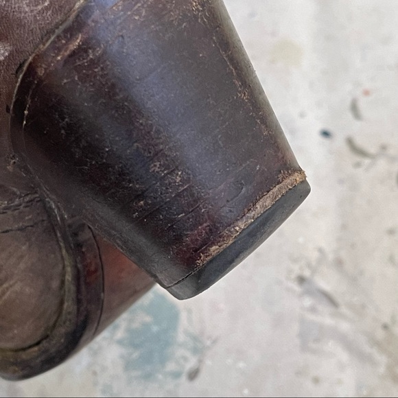 Frye Tall Brown Leather Boots, 6 B - Picture 4 of 7